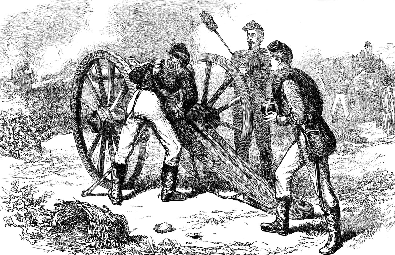 La batalla de Chancellorsville, Virginia, Guerra Civil Americana, 1863 c1880 de Unbekannt