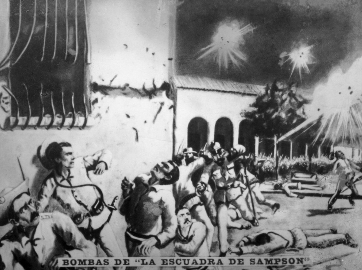 Las bombas del Escuadrón Sampson, 1898 de Unbekannt