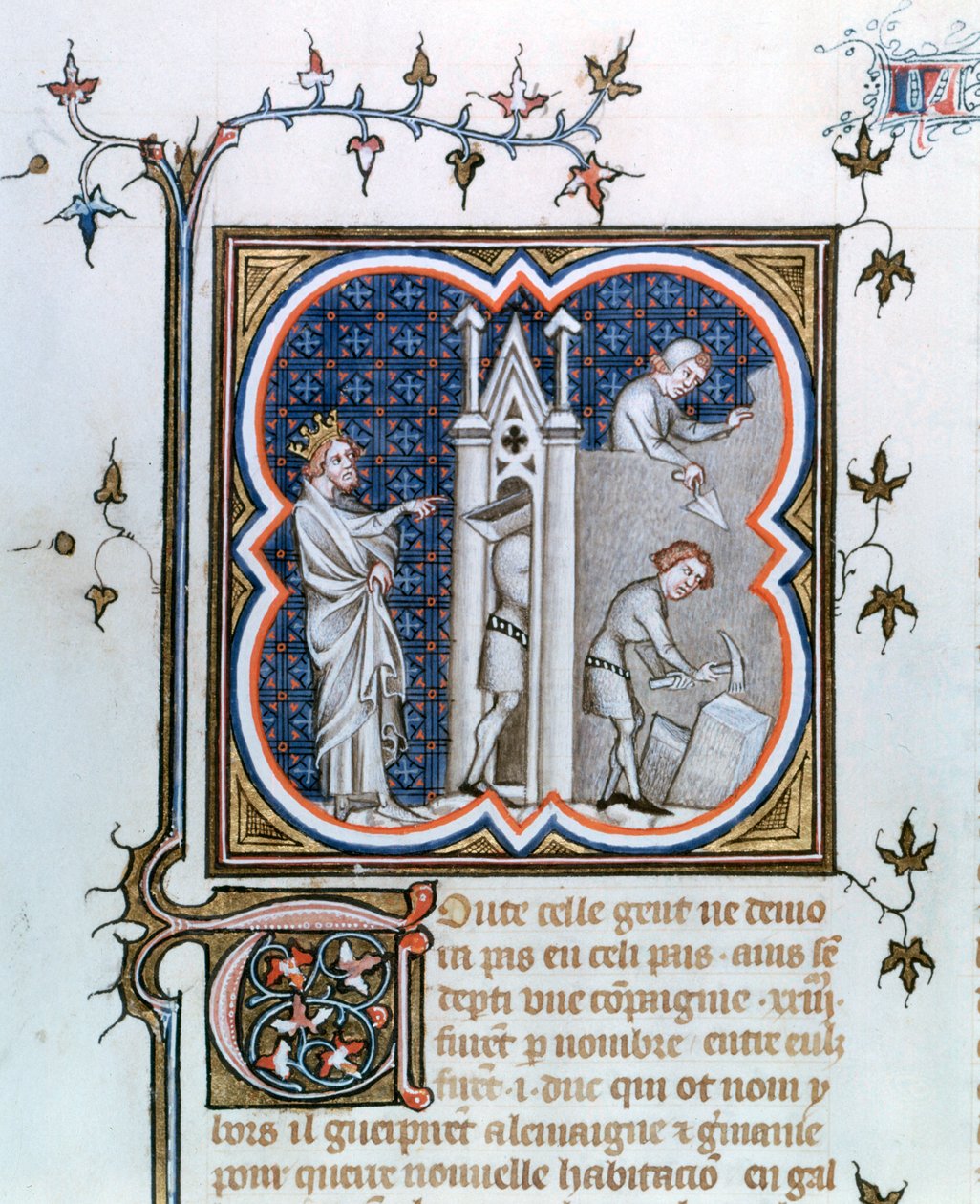La construcción de París, 1375-1380 de Unbekannt