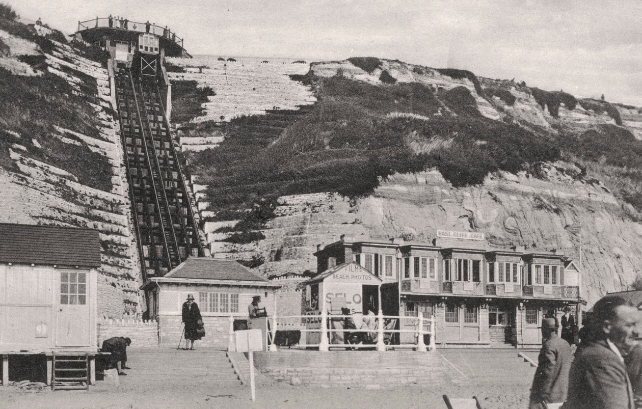 El ascensor del acantilado en Bournemouth, Dorset, principios del siglo XX de Unbekannt