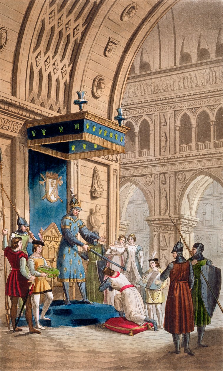 La creación de un Caballero Templario, c1820-1830 de Unbekannt