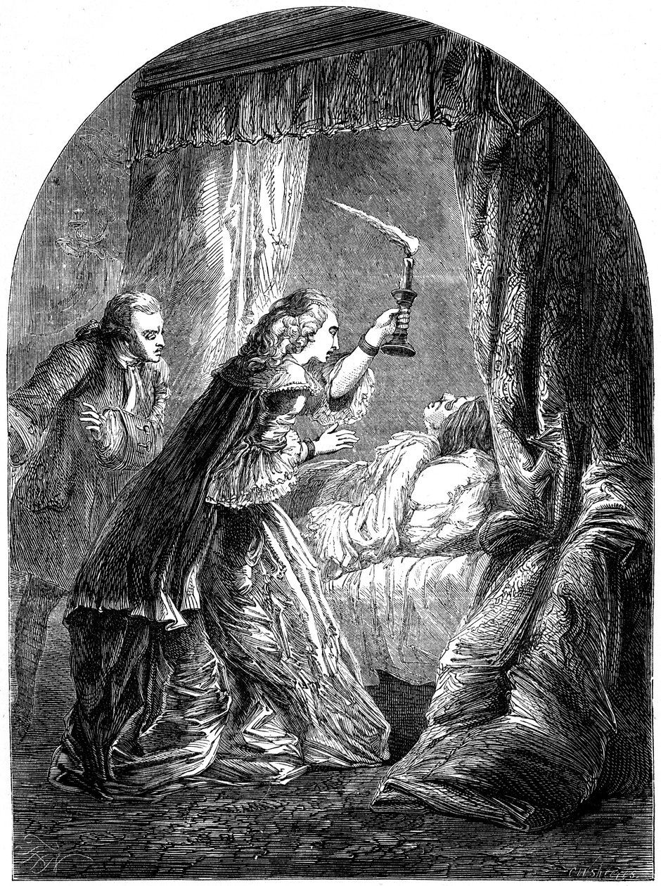 La muerte de Federico, Príncipe de Gales 1707-1751, 1751 siglo XIX de Unbekannt