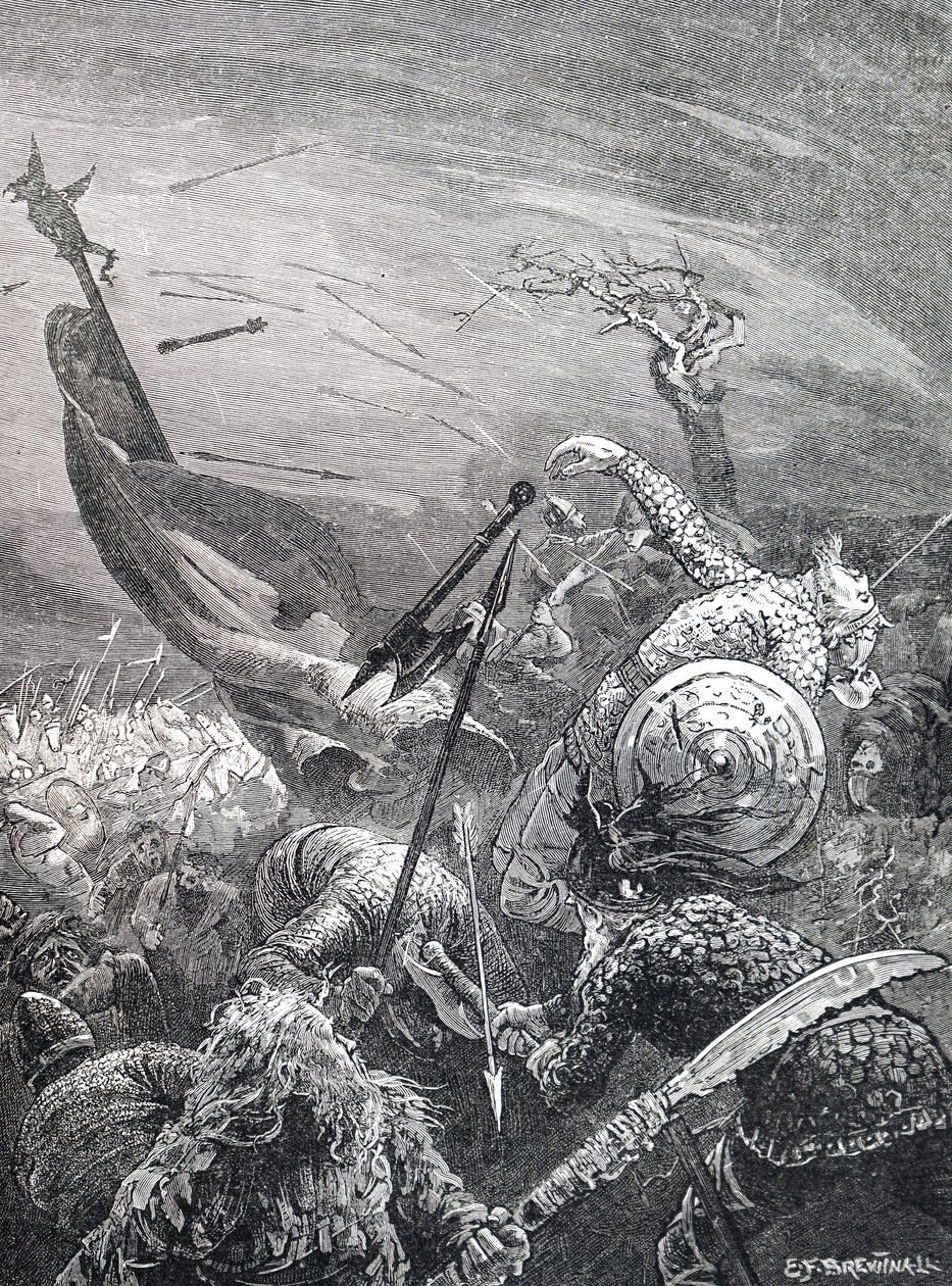 La muerte del Rey Harold Godwinson de Unbekannt