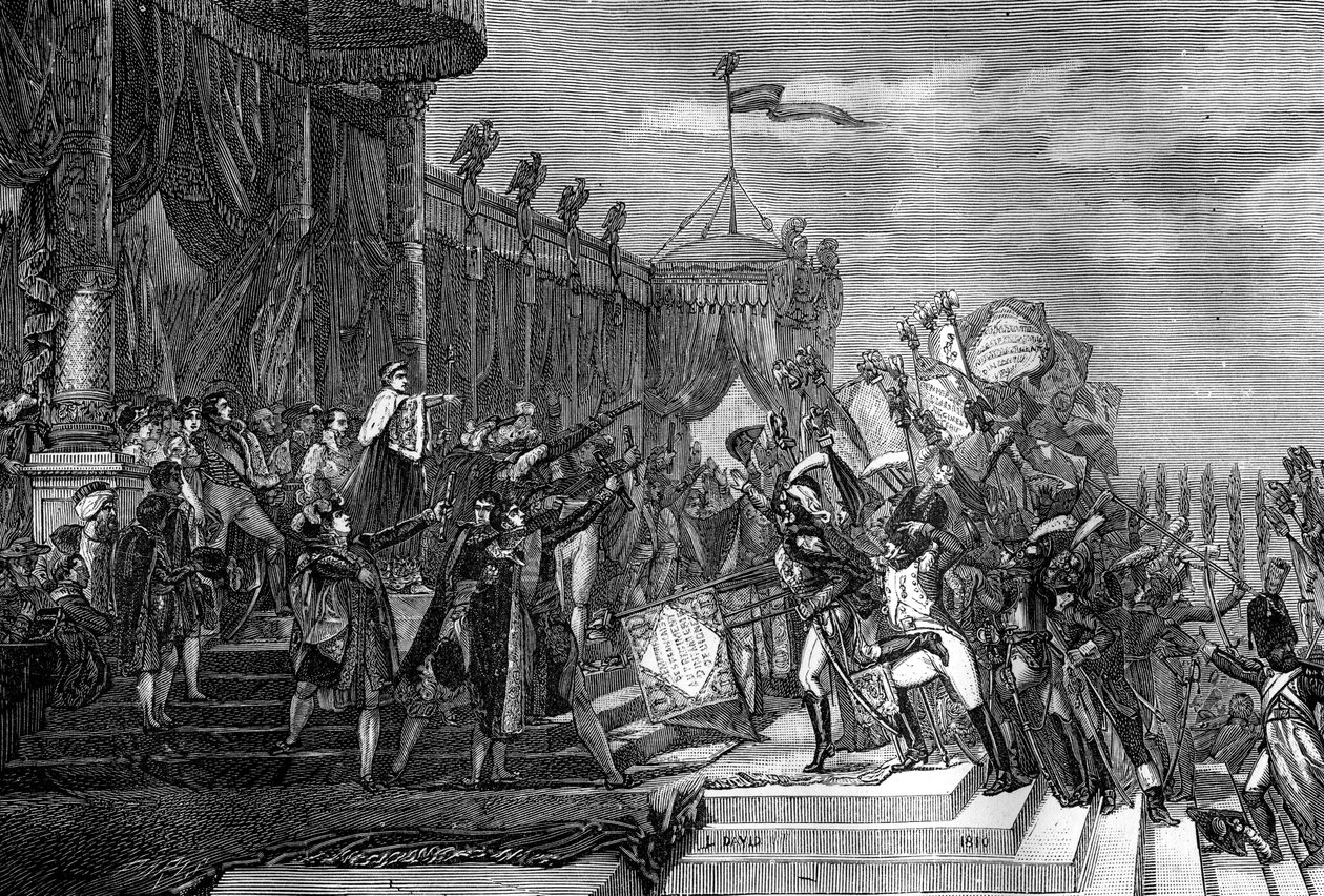 La distribución de los Estándares del Águila, París, 5 de diciembre de 1804 de Unbekannt