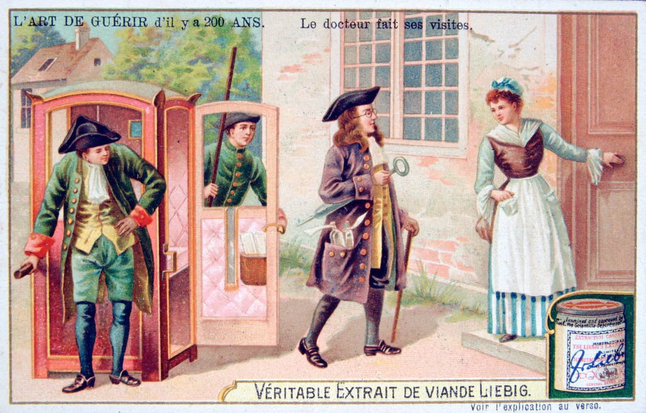 El doctor hace sus visitas, c1900 de Unbekannt