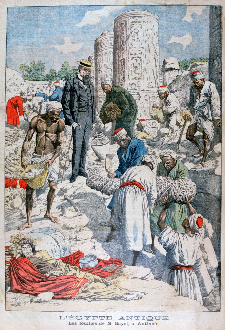 Las excavaciones de Antinópolis, Egipto, por Albert Gayet, 1904 de Unbekannt