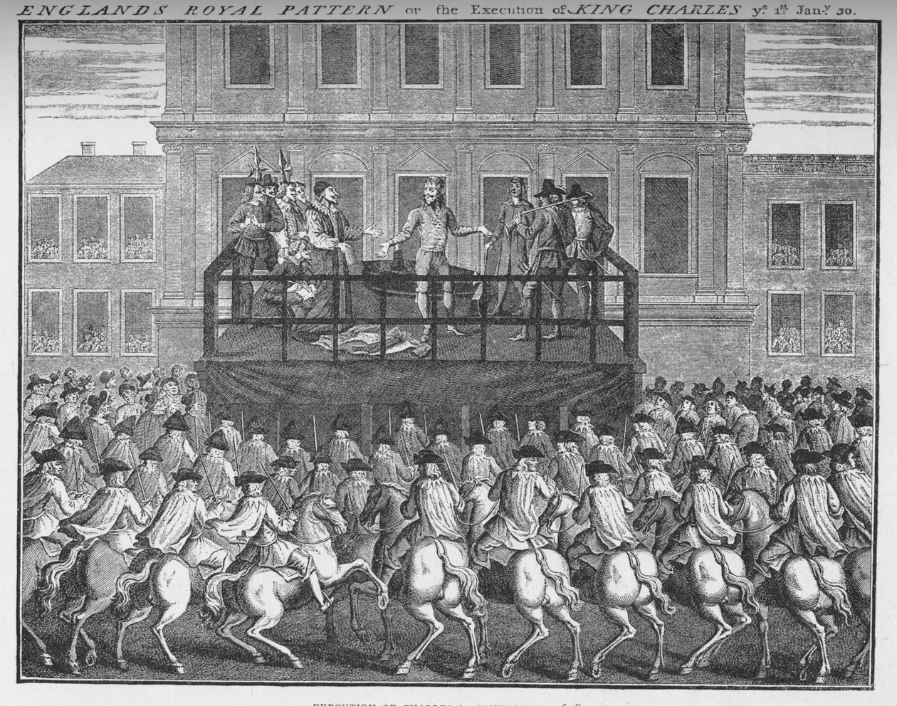 La ejecución del Rey Carlos I, 30 de enero de 1649, c1735 1903 de Unbekannt