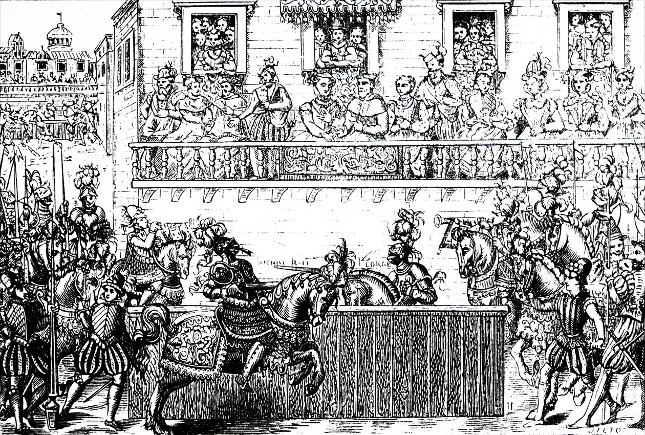 La herida fatal del Rey Enrique II de Francia de Unbekannt