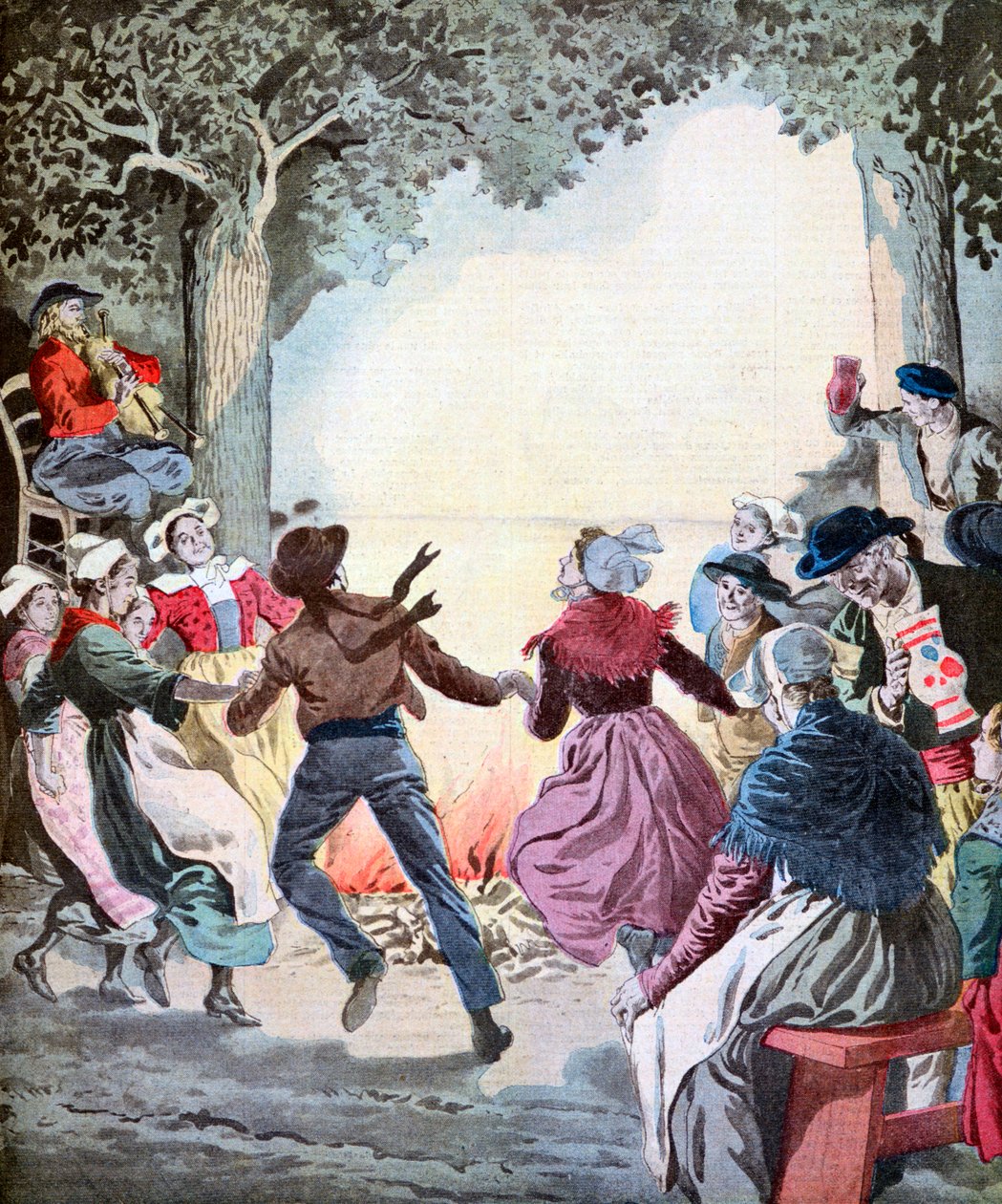 Las hogueras del día de San Juan, 1912 de Unbekannt