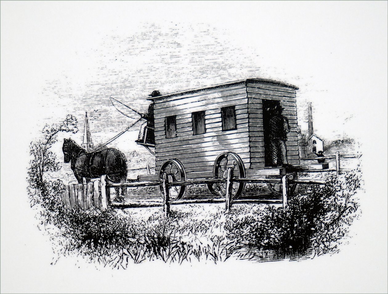 El primer coche de pasajeros construido por George Stephenson de Unbekannt