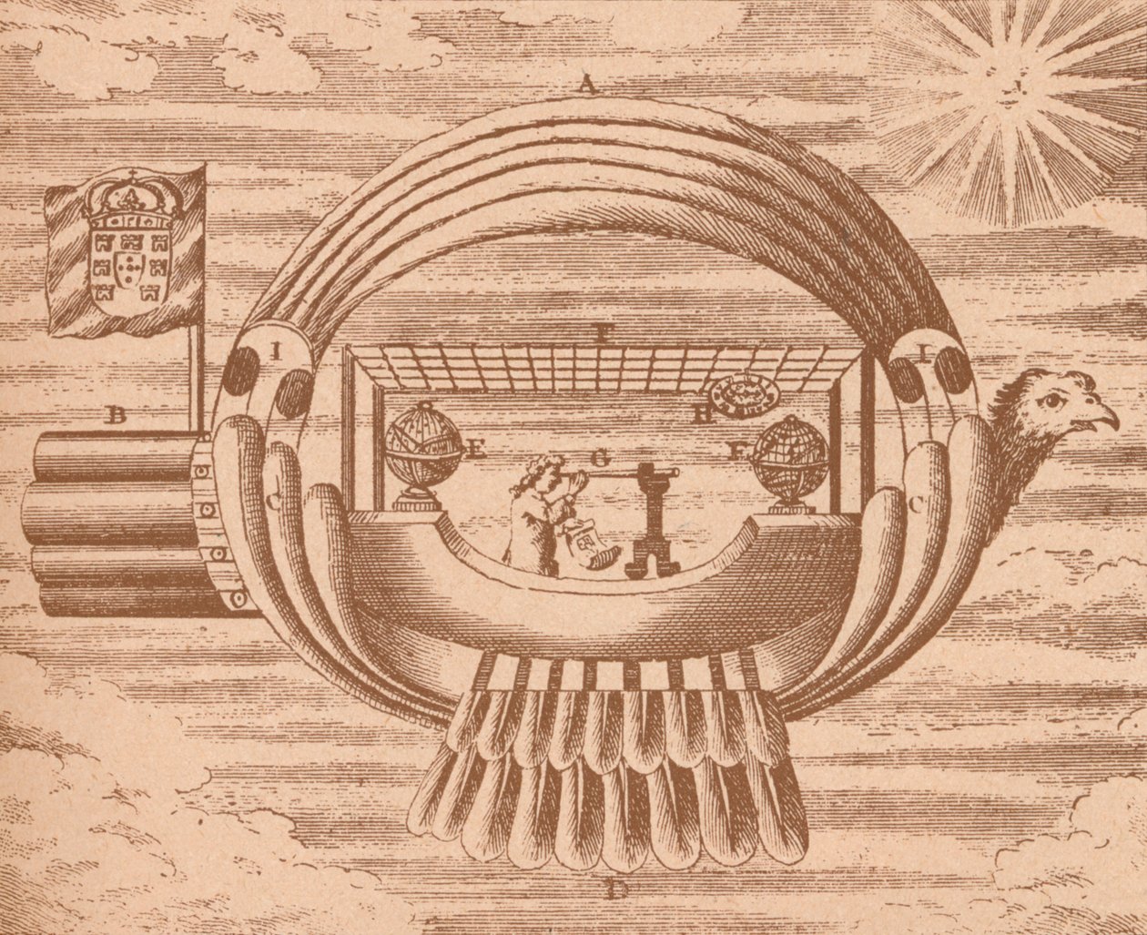 El barco volador, c1709 de Unbekannt