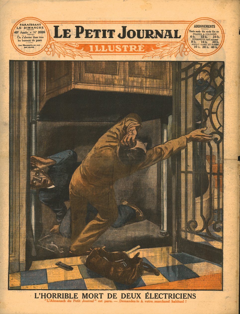 La horrible muerte de dos electricistas, 1929 de Unbekannt