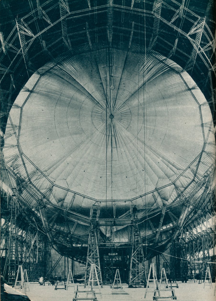 La estructura interna del dirigible R101, c. 1929 c. 1937 de Unbekannt