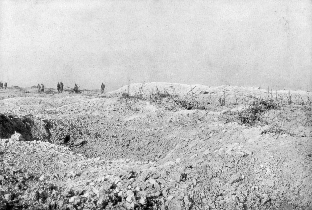 El paisaje de Mort-Homme, Verdún, Francia, Primera Guerra Mundial, 1917 de Unbekannt