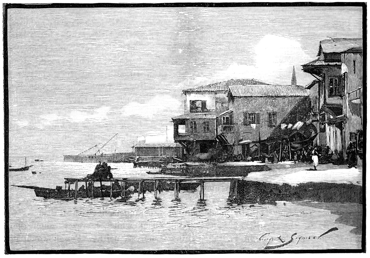 La marina, Larnaca, Chipre, 1900 de Unbekannt