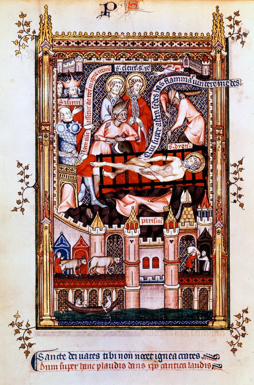 El martirio de San Denis, 1317 de Unbekannt