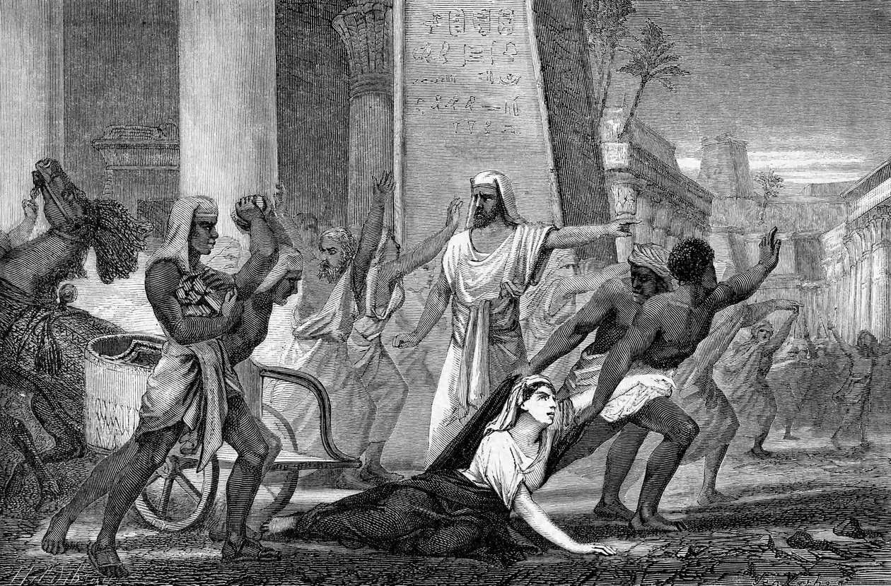 El asesinato de Hipatia, matemática y filósofa neoplatónica, 415 mediados del siglo XIX de Unbekannt