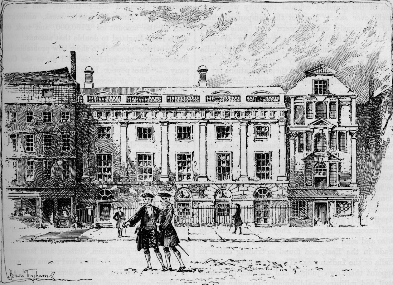 La antigua Casa de la India Oriental en 1630, 1905 de Unbekannt