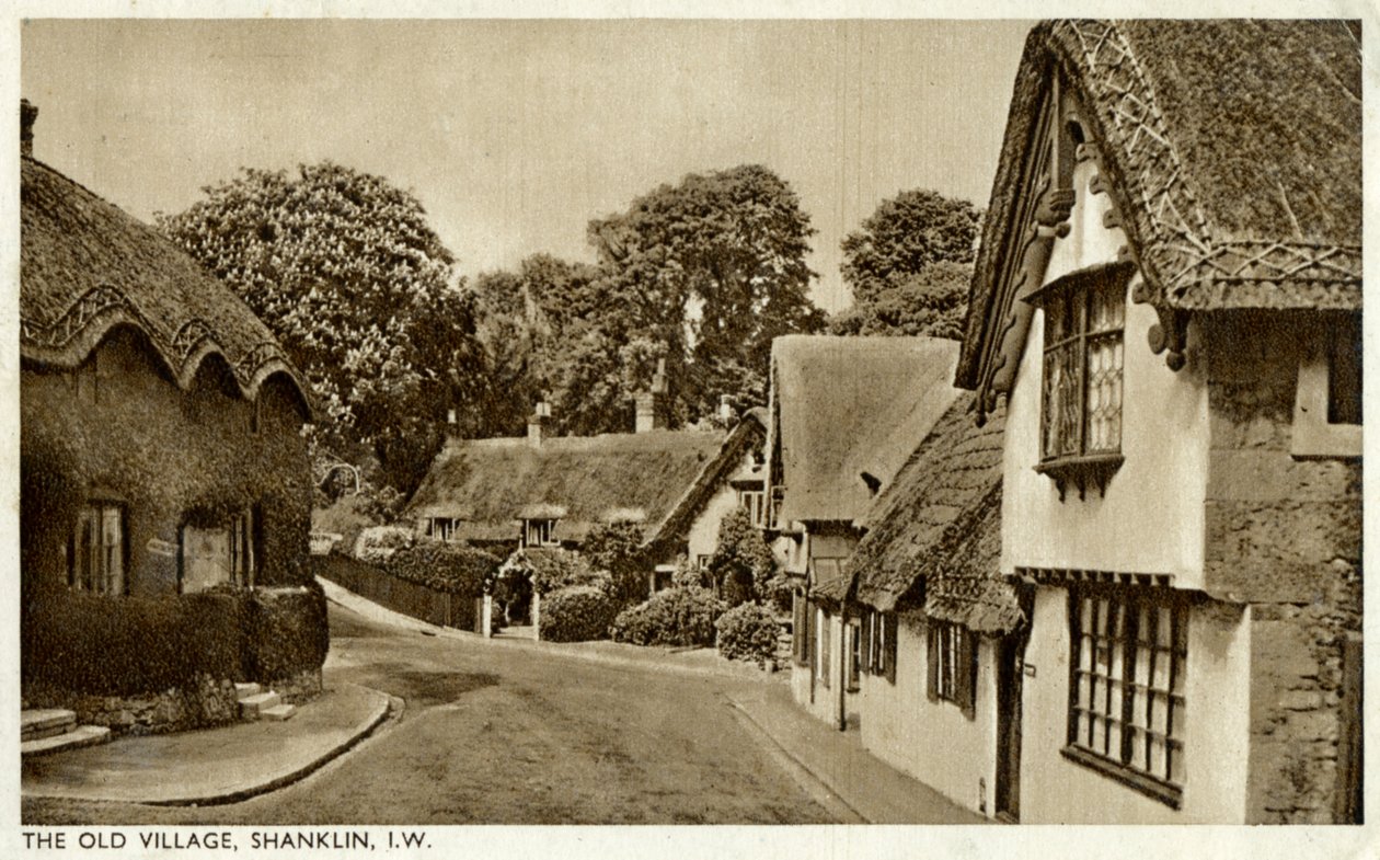 El viejo pueblo, Shanklin, Isla de Wight, siglo XX de Unbekannt