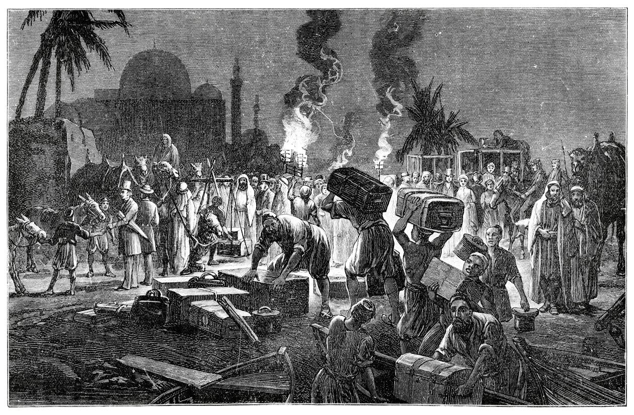 La ruta terrestre, Boulak, Egipto, 1900 de Unbekannt