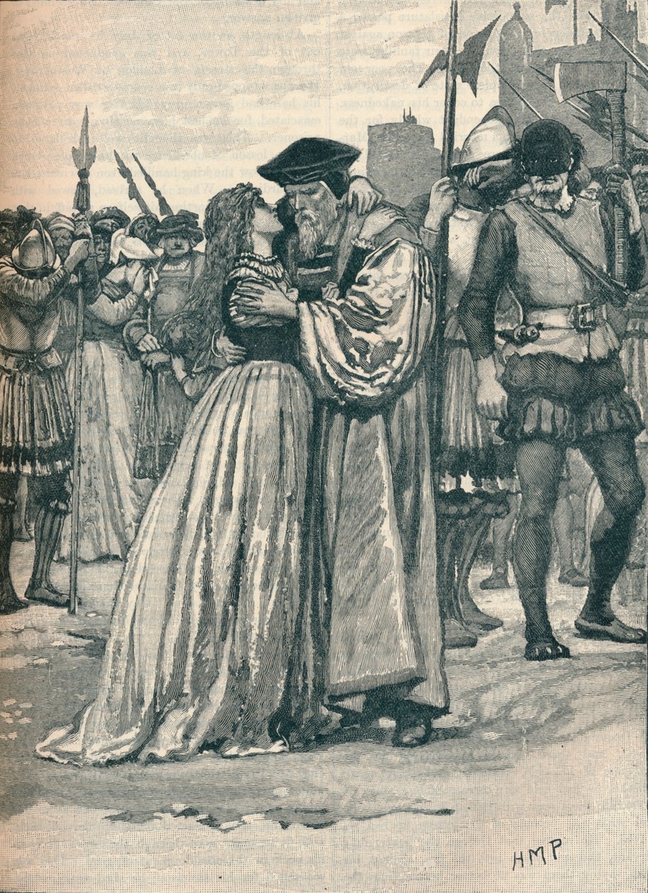 La despedida de Sir Thomas More y su hija, 1535 de Unbekannt