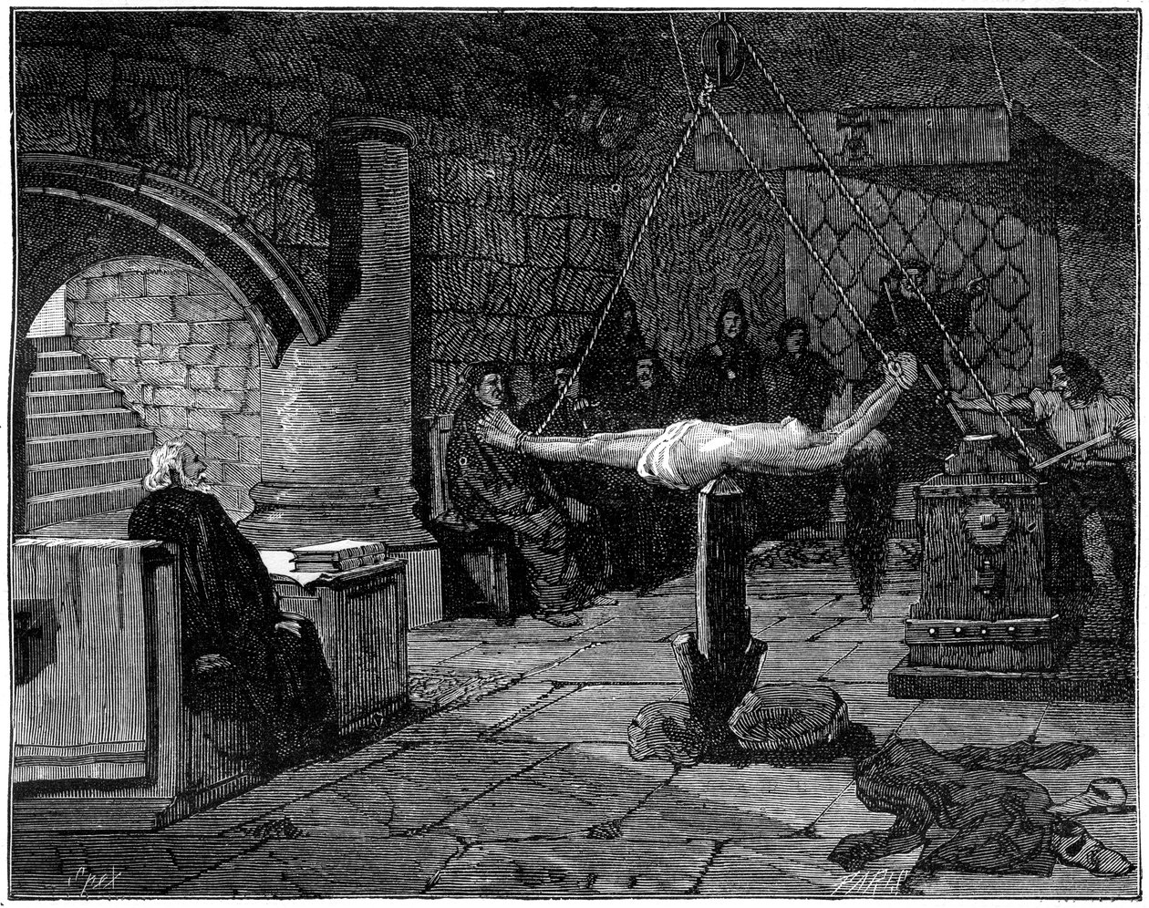 La cuestión extraordinaria, forma extrema de tortura, 1882-1884 de Unbekannt