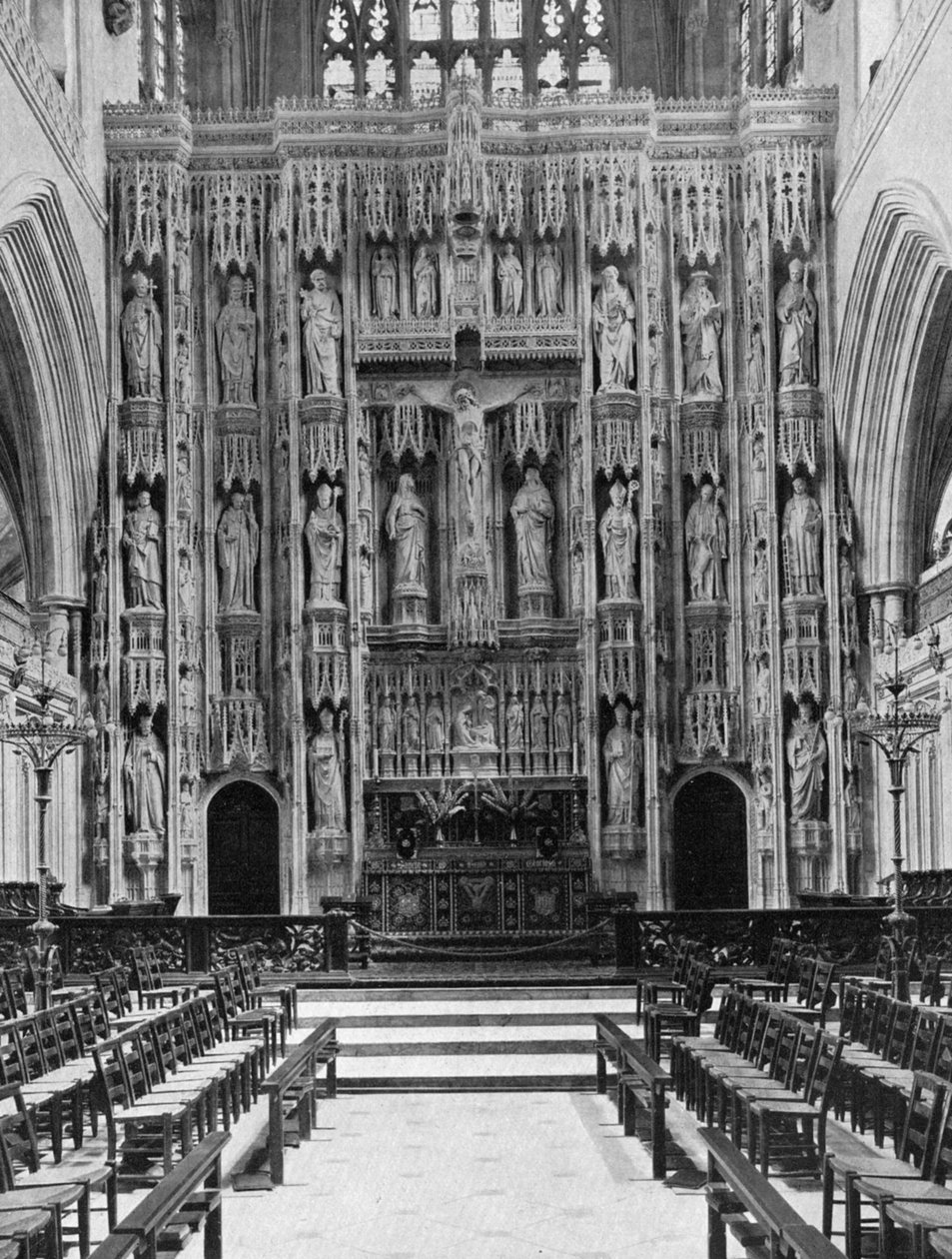 El retablo de la Catedral de Winchester, 1924-1926 de Unbekannt