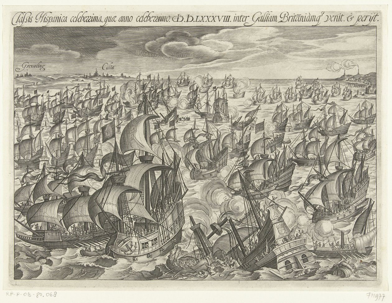 El hundimiento de la Armada Española en 1588, 1601 de Unbekannt