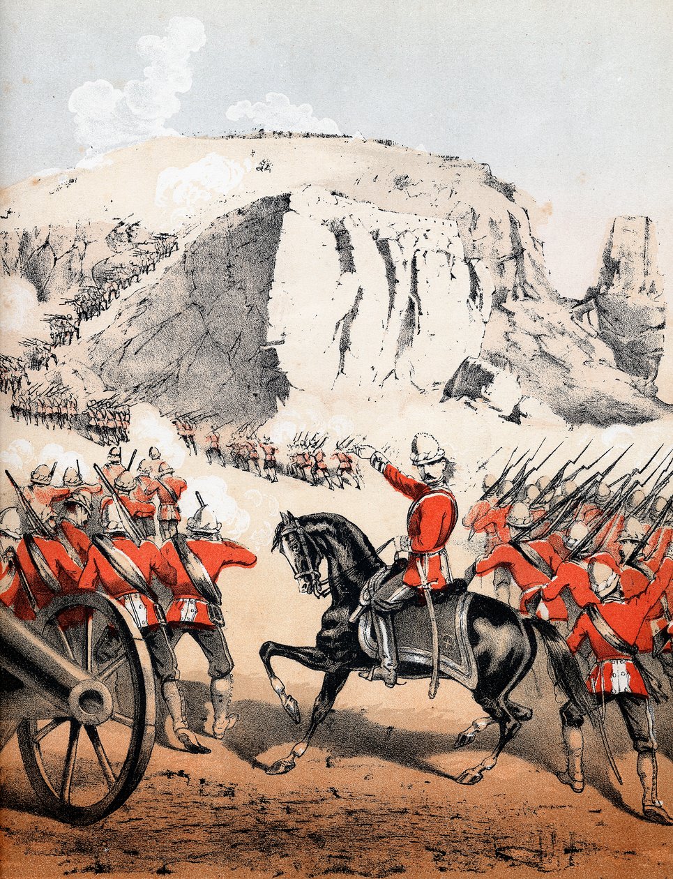 El asalto de Magdala, Etiopía, 13 de abril de 1868 de Unbekannt