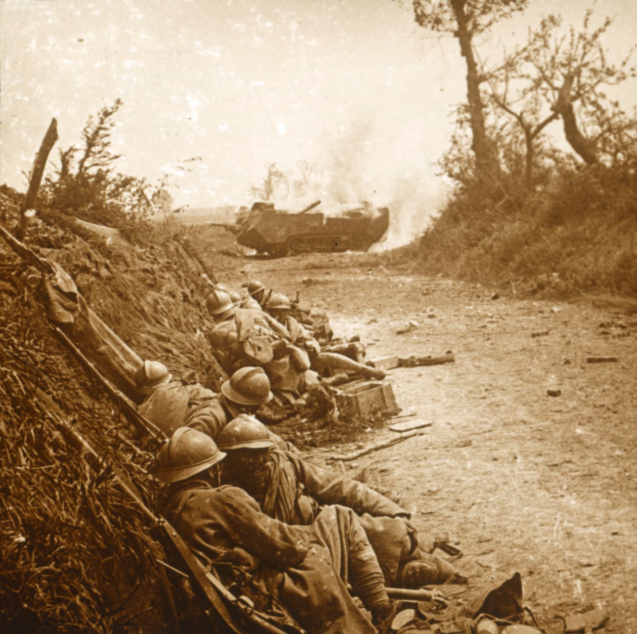 La toma de Courcelles, norte de Francia, junio 1918 de Unbekannt