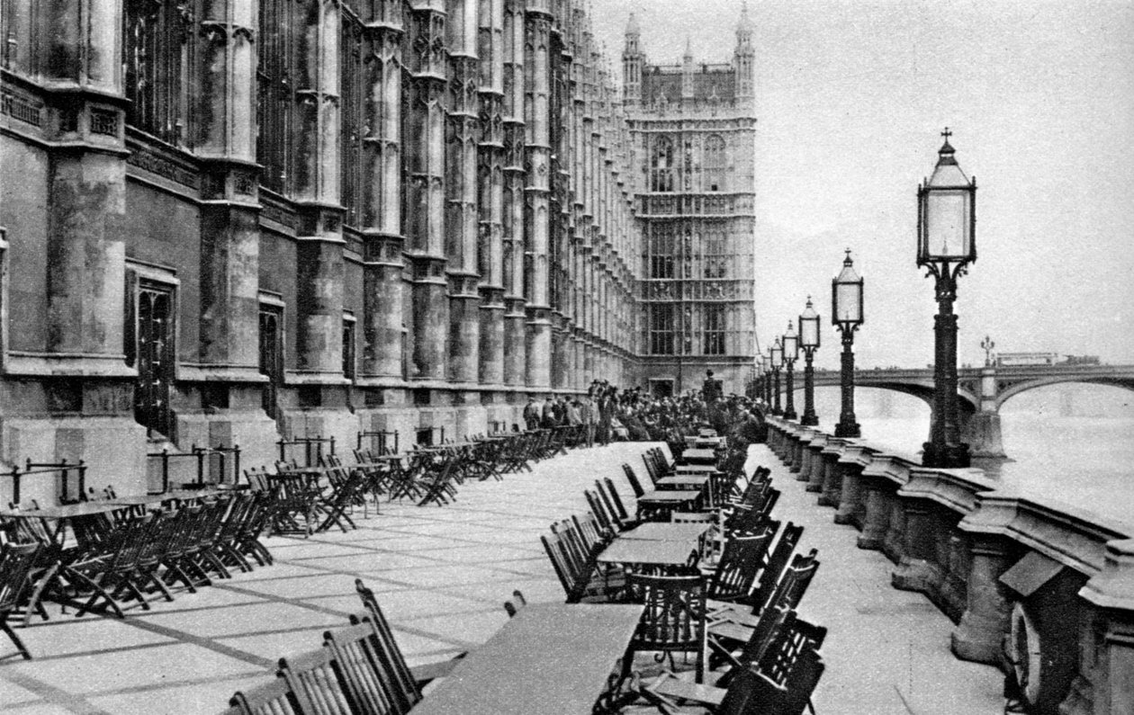 La terraza de la Casa de los Comunes, Londres, 1926-1927 de Unbekannt