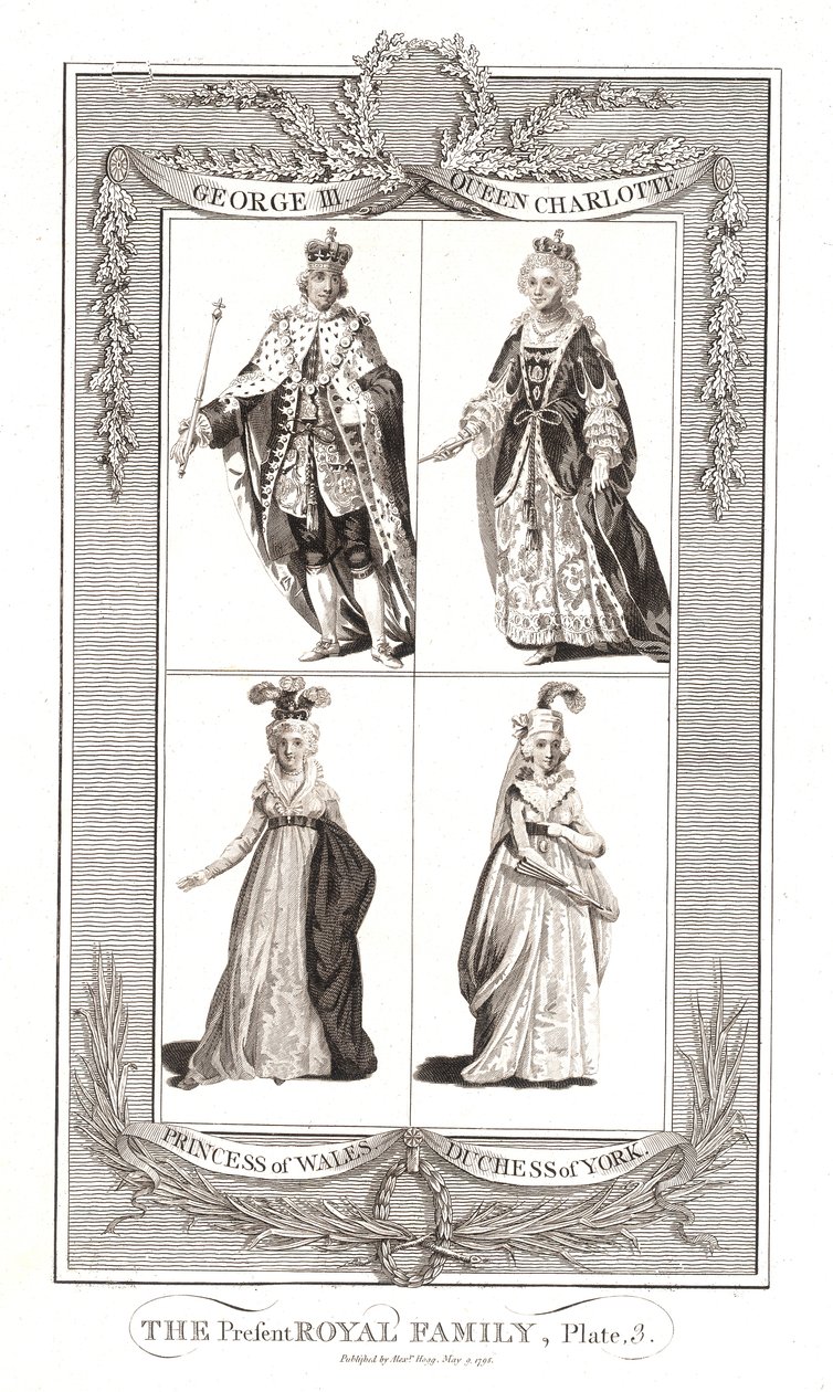 La entonces presente Familia Real Publicado el 9 de mayo de 1795 por Alexander Hogg de Unbekannt