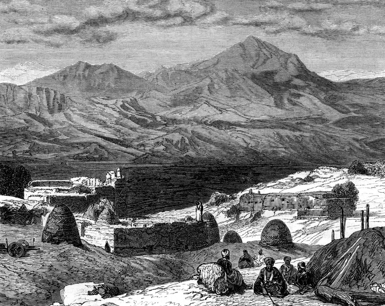 El pueblo de Gharzen y las montañas de Kurdistán, siglo XIX de Unbekannt
