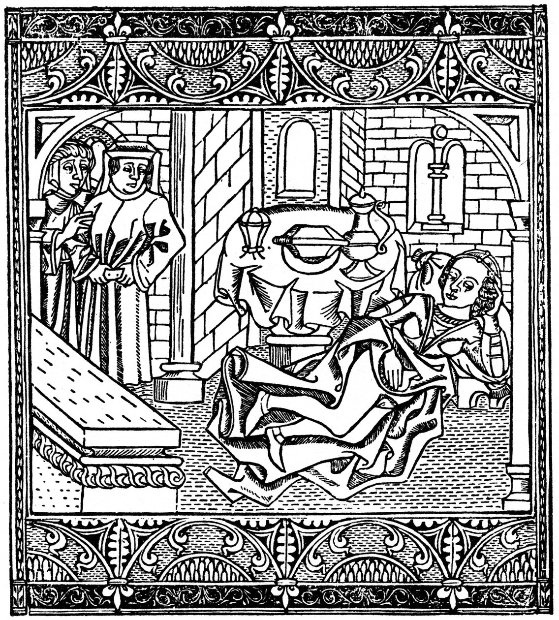 La esposa de Xanthus dormida, 1485-1964 de Unbekannt