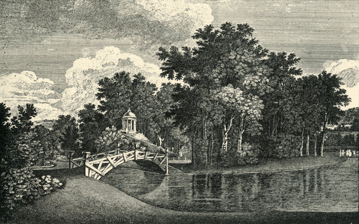Los jardines de West Wycombe Park, Buckinghamshire, mediados del siglo XVIII, 1903 de Unbekannt