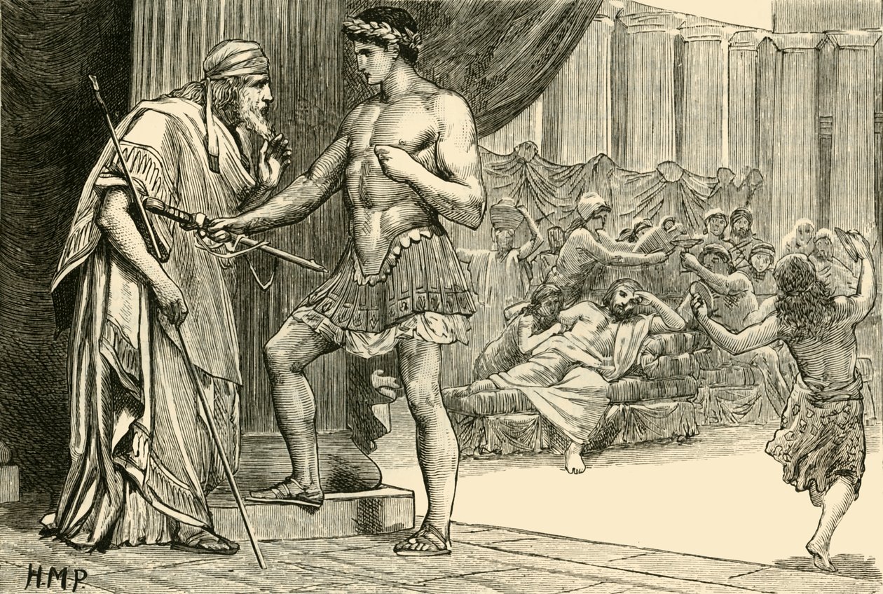 Teseo y Egeo, 1890 de Unbekannt
