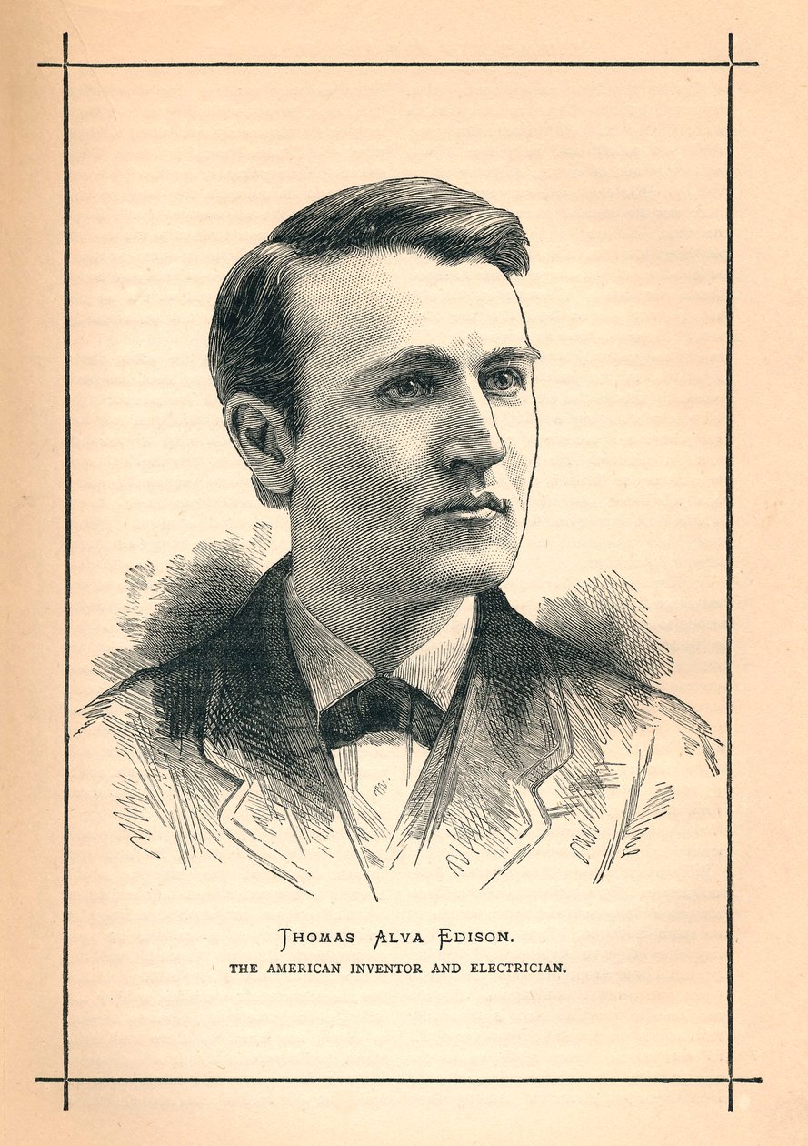 Thomas Alva Edison, inventor estadounidense, 1893 de Unbekannt