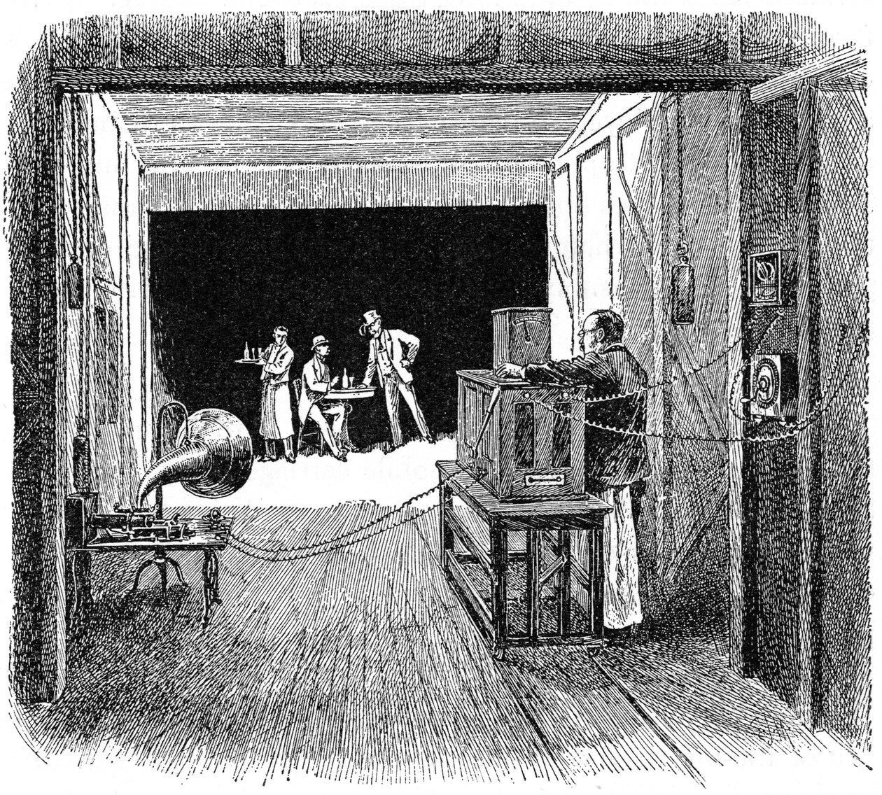Teatro Kinetográfico de Thomas Edison, c. 1891 de Unbekannt