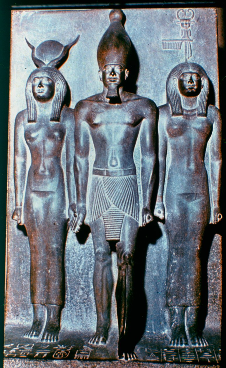 Tres figuras egipcias, Egipto, 2600 a.C. de Unbekannt