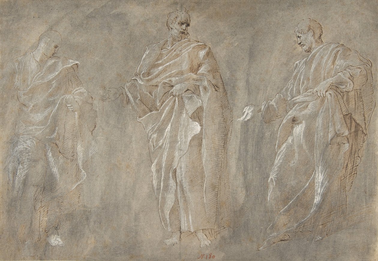 Tres Figuras de Pie, siglo XVI de Unbekannt