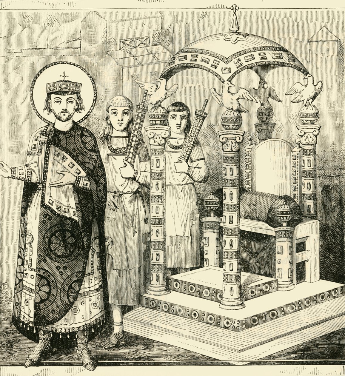 Trono de los emperadores bizantinos, 1890 de Unbekannt
