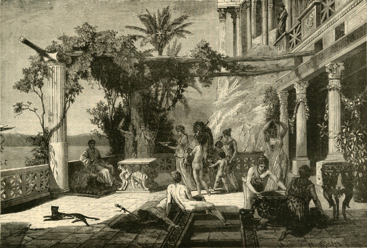 Tiberio en Capri, 1890 de Unbekannt