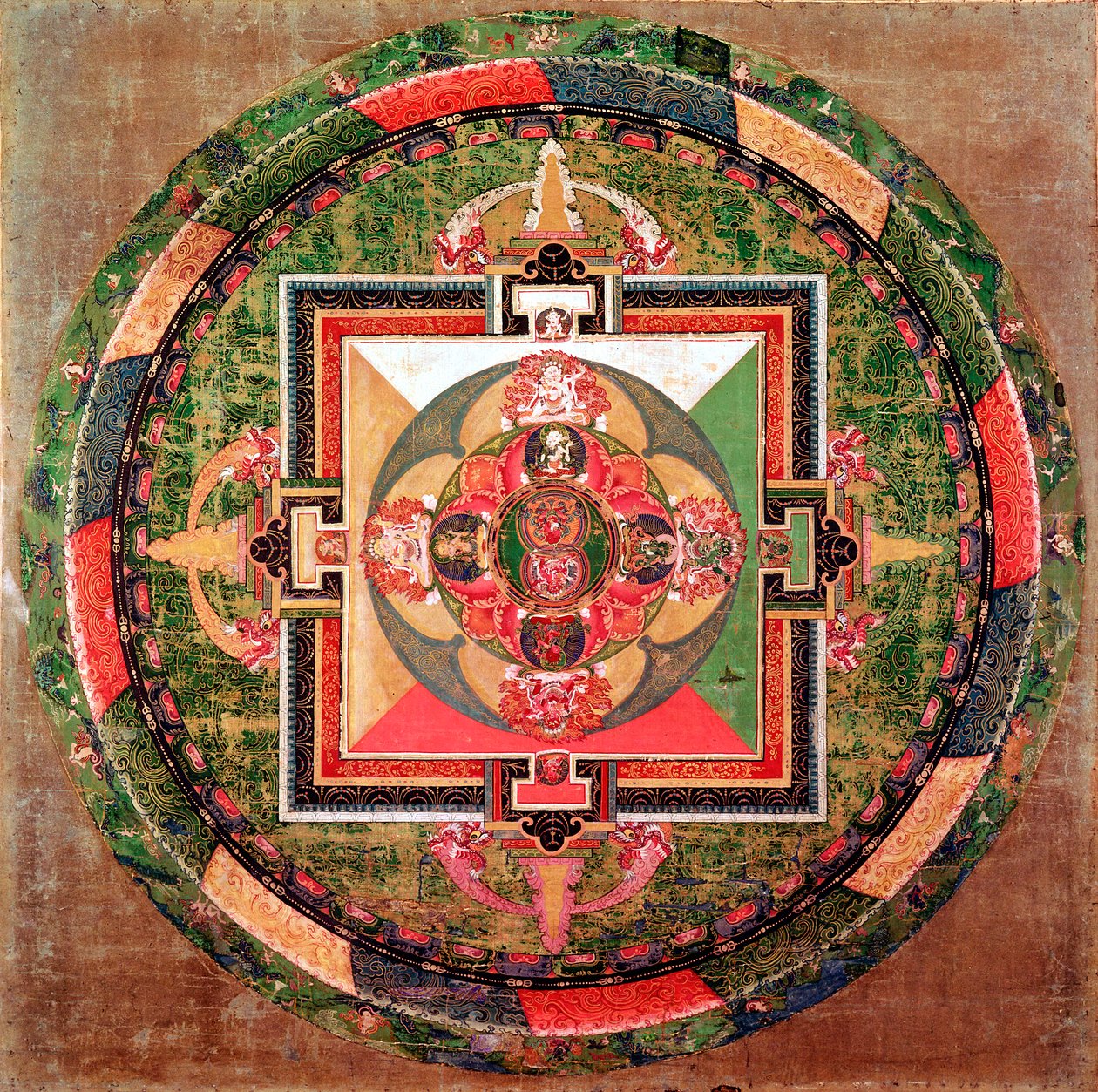 Mandala budista tibetano de Unbekannt