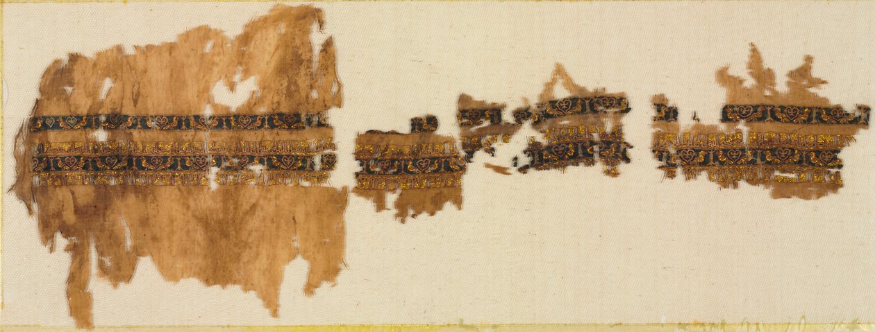 Tiraz con oro, probablemente de una manga ancha, 1013-1020 de Unbekannt