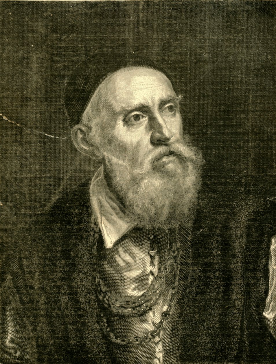 Retrato de Tiziano de sí mismo, 1882 de Unbekannt