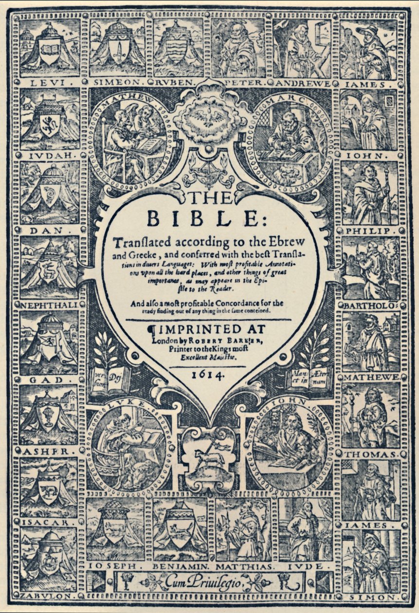 Página de título de la Biblia de Ginebra de Unbekannt