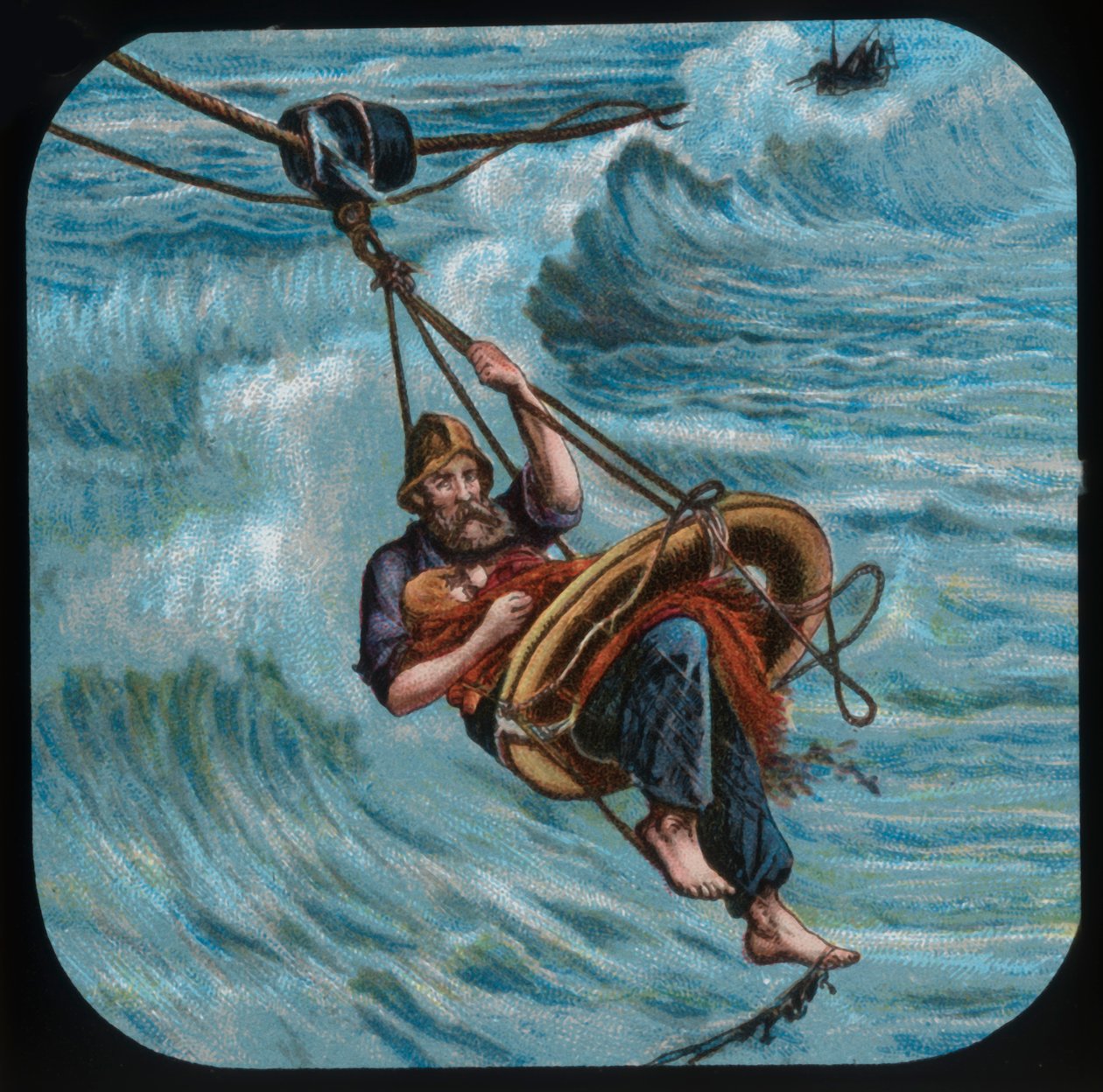 Al rescate: el salvavidas, c1900 de Unbekannt
