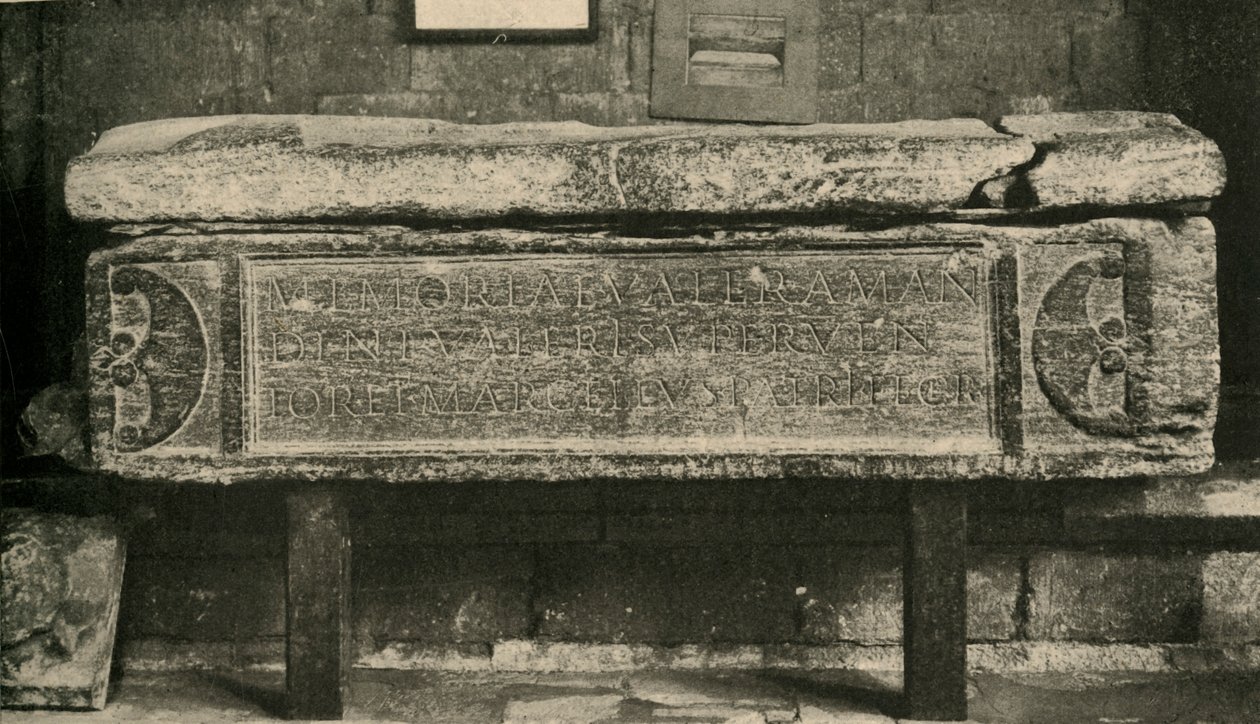 Tumba de Valerius Amandinus, un general romano, 1908 de Unbekannt