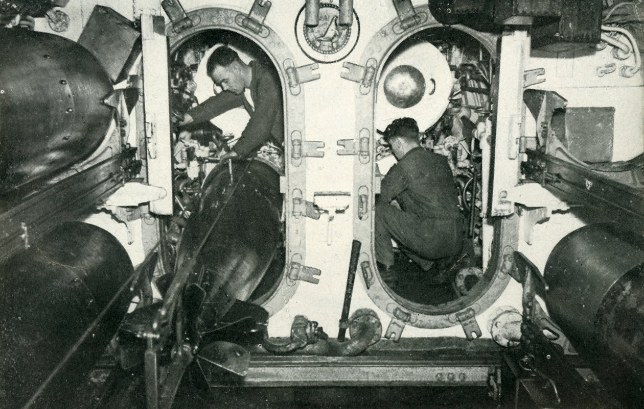 Tuberías de torpedos de un submarino británico, Segunda Guerra Mundial de Unbekannt