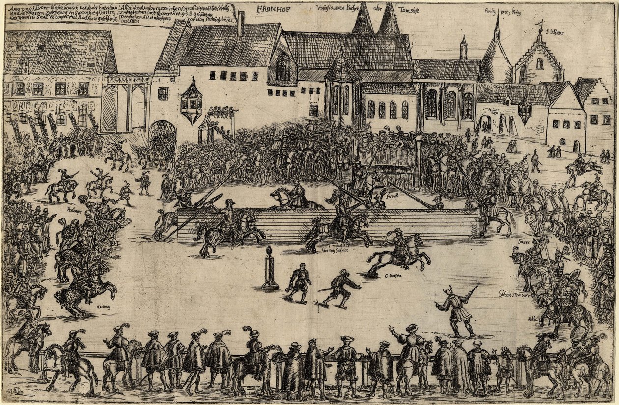 Torneo en la época de Enrique I el Pajarero 938, ca. 1575 de Unbekannt